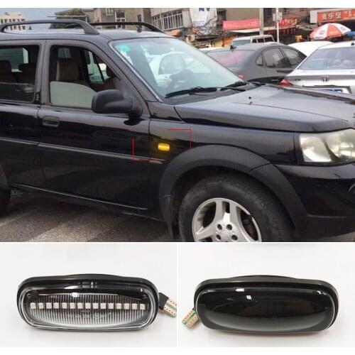 1 Set Dynamic Flowing Water LED Side Marker Light For Land Rover Discovery 2 1999-2004 Defender Freelander 1 1997-2005