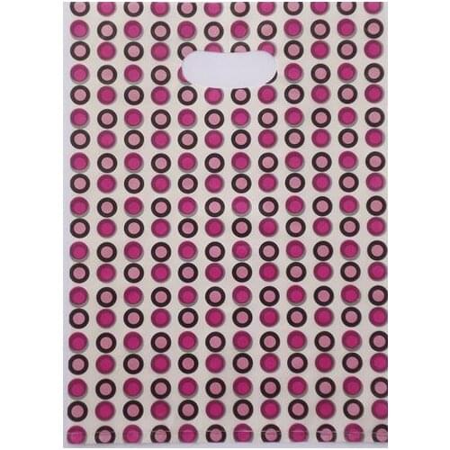 100pcs/bag 20*15cm red dot designs Gift Bags Plastic Pouches Shopping Gift Package Bag 2014