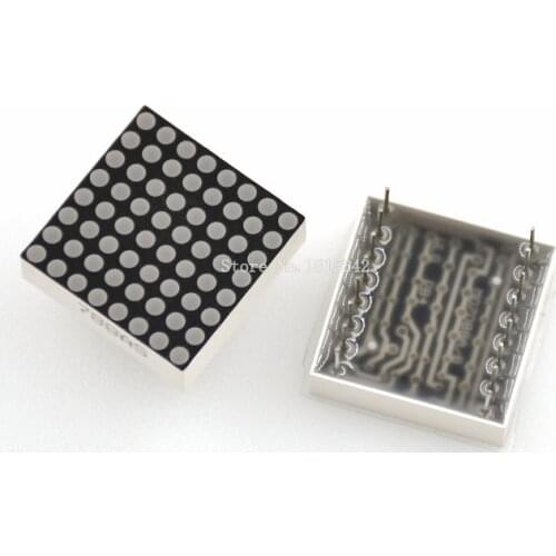 2PCS/LOT 8x8 8*8 Mini Dot Matrix LED Display Red Common Anode Digital Tube 16-pin 20mmx20mm 1.9mm DIY Electronic Kit