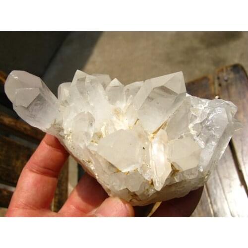 330g clear natural rock quartz crystal cluster original