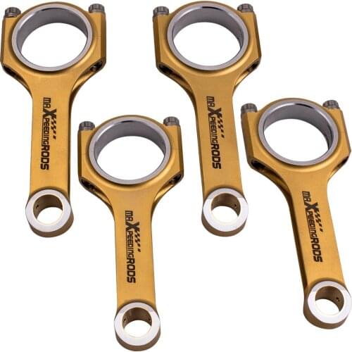 4PCS Titanizing 4340 EN24 Connecting Rods Conrod for Mercedes-Benz W212 E200 M274 2.0T 2013-2016 Floating Crankshaft