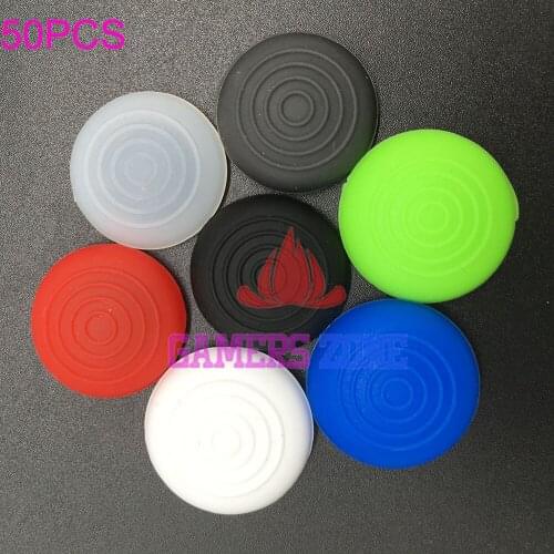 50PCS Colorful Silicone Analog Controller Thumb Stick Grips Cap Cover For PS3 PS4 Xbox 360