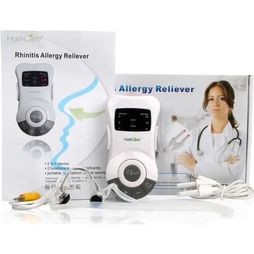 Allergy Rhinitis Therapy Machine Electric Sinusitis Sneezing Nasal itching Nose Care Device Safety Laser Light Treatment Cure