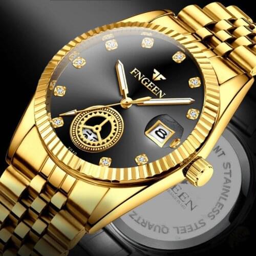 Top Brand New Mens Quartz Watch Fashion Casual Steel Band Watches for Men Male Luxury Waterproof Wristwatches Montres Homme