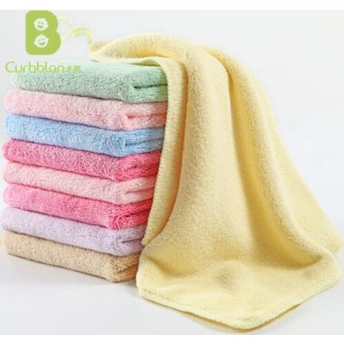 Curbblan Child Square Towel Pure Face Towels Children Soft Handkerchief For Boys Girl Super Water Absorption 30x30cm In Stock