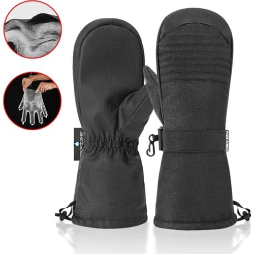 Double Waterproof Keep Warm Ski Gloves Winter Add Velvet High-density Sports Gloves Fashion Winter Outdoor Ski Gloves