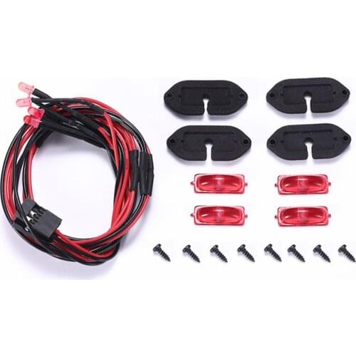 Simulation Wheel Eyebrow Lights Chassis Atmosphere Lamp for AXIAL SCX10 III JEEP Wrangler RC Car Decoration Parts