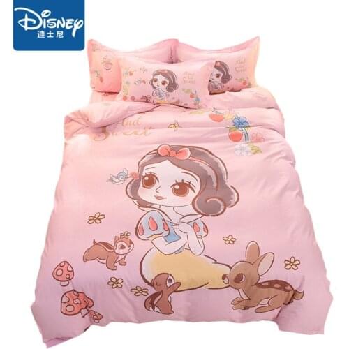 Snow White single size Comforter bedding set for kids duvet cover set 3-5pcs cartoon home textile egyptian cotton 3D Printing