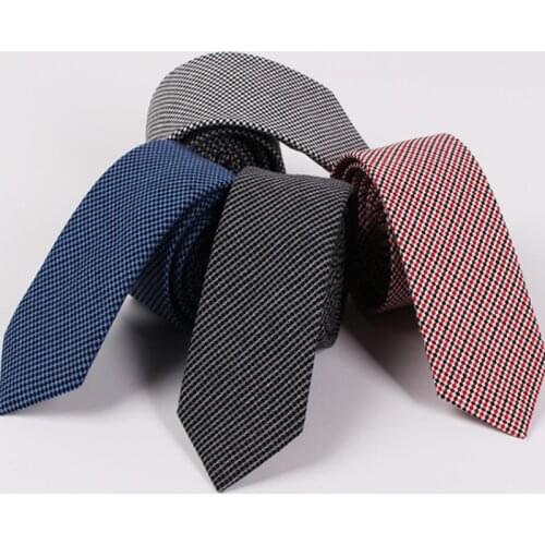 Handsome Men Ties 6.5cm Cotton Narrow Regalos Para Hombre Fashion Casual British Jacquard Point Ties For Men