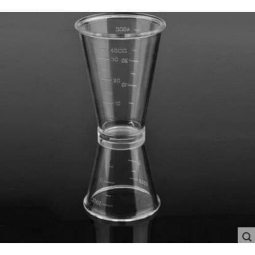 Kitchen Cooking Measuring Tools Transparent Silicone Cocktail Double Gigue Jigger Measuring Cup Cups 2pcs/lot