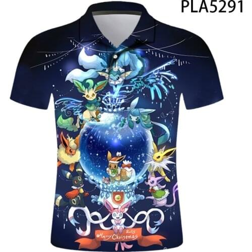 Cartoon Anime Polo Homme Comics Fashion Men Shirts Streetwear Casual Hombre Camisas De Polo Harajuku Cool 3D Print Short Sleeve