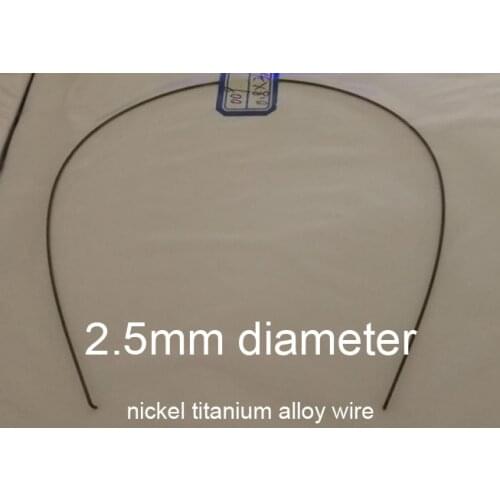 2.5mm diameter nitinol Memory wire Medical NiTi shape memory line chromel alloy nickel titanium alloy wire Fishing gear tip bar