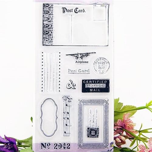 PANFELOU Notebook grid Transparent Clear Silicone Stamp/Seal DIY scrapbooking/photo album Decorative clear stamp sheets