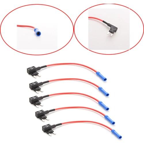 12V Fuse Holder Add-a-circuit TAP Adapter Micro Mini Standard ATM Blade Auto Fuse for Auto Car Low