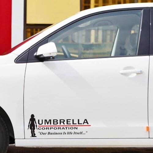 Aliauto 2 x Reflective Car accessories Umbrella Corporation Controlled Side Door Sticker For Ford Focus VW Skoda Kia polo golf