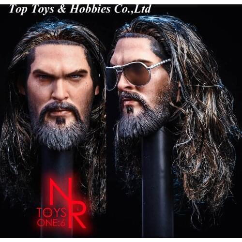 In stock NRTOYS NR23 1/6 Scale Aquaman Head Carved Male Head Sculpt Model with planted hair For 12'' Action Figure Body