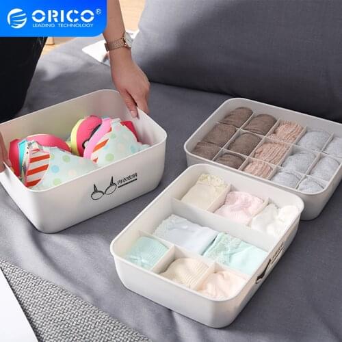 Underwear Drawer Organizers Bras Underpants Socks Clothes Storage Box with Cover for Bedroom ORICO learn to accept yourself