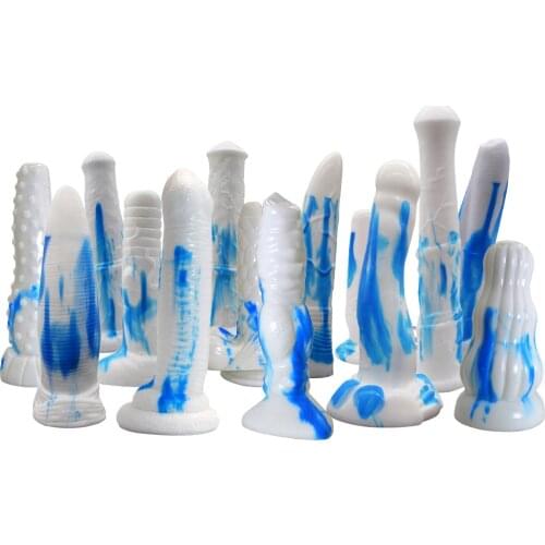 FAAK 2021 new Colorful Animal dildo Anal Sex Toys Butt Plug Female Masturbation Dog dildo sex-toys for women Adult Anal plug