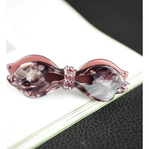 Women headwear bow hair clip barrette cute hair pin rhinestone hair accessories for women