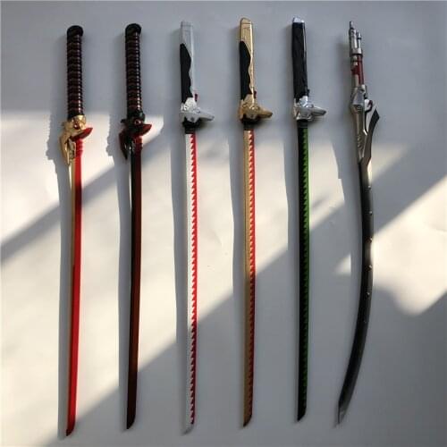 106cm Cosplay Overwatch Game Genji Evil Spirit Sheath Knife Shimada Genji Katana Role Play Game PU Weapon Model Toy Prop Sword