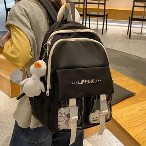 2021 Summer Women Girls Backpack Waterproof Nylon Backpacks School Bags for Teenagers Girl Mochila Feminina Students Satchel