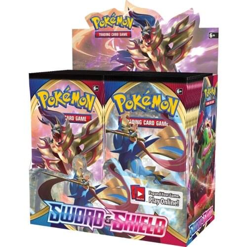 324Pcs/box Pokemon TCG Sword & Shield 36 Pack Pokemon Cards Collecting Toys