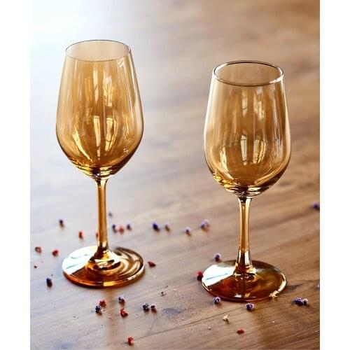 330ml golden glass goblet, decorative goblet