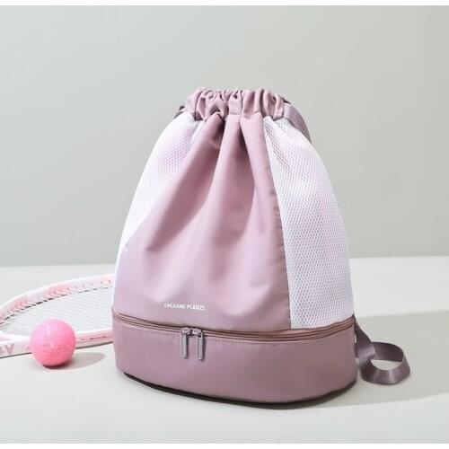 Womens Fitness Bag for Training Dry Wet Separation Swimming Bag 2021 Light Beach Storage Sports Backpack Y022