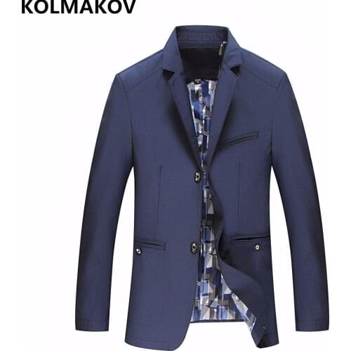 KOLMAKOV New Autumn Mens Blazer Coats Mens formal Blazers jackets slim fit 2018 mens blazer dress Plus size L-6XL,7XL,8XL