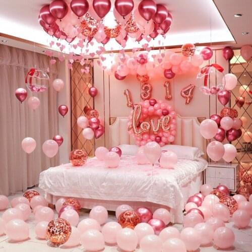 Creative romantic wedding room decorated balloon set
