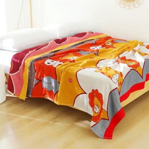 150x200cm 200x230cm Summer Blanket Air Conditioner Room Adult Nap Muslin Cotton Sleeping Blanket Bedspread