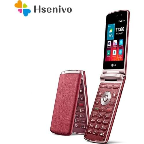 100% Original Unlocked LG Wine Smart LG H410 Quad Core 3.2 Inches 1GB RAM 4GB ROM 3.15MP Camera LTE Refurbished Flip Cellphone