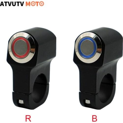 Motorcycle Switches 22mm Handlebar Aluminium Alloy Switch With Self-Reset/Self-Lock Button Horn Turn Signal Control Buttons