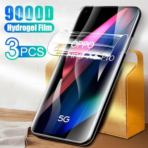 3Pcs Full Cover Soft Hydrogel Film For OPPO Find X3 Pro Screen Protection For OPPOFindX3 X 3 X3Pro 6.7" Protector Film Not Glass