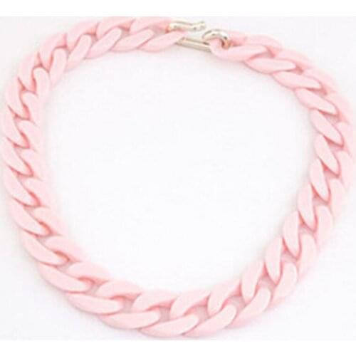 2021 New European and American Exaggerated Necklace Wholesale Acrylic Color Mixed Color Necklace Resin Necklace Creative Fashion