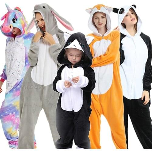 Girls Clothes Kids Gold Horn Unicorn Pajamas Kigurumi Cartoon Animal Pink Licorne Onesie Sleepers Boy Halloween Costume Jumpsuit