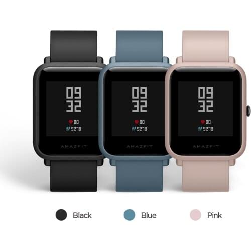 Original Xiaomi Amazfit Smart watch 45-Day Battery Life 3ATM Water-resistance Smart Watch For Xiaomi Sport Life Drop shipping