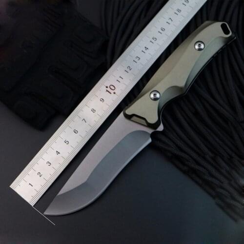 Free shipping Fixed Blade Tactical Knife Full Tang Hunting Knife Aluminum Handle Outdoor tool knife
