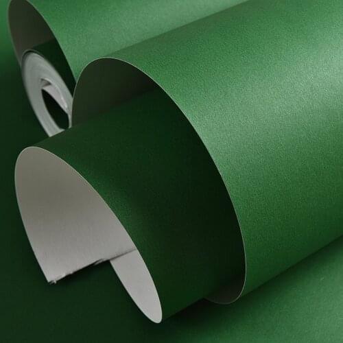Dark Green Wallpaper Bedroom Kitchen Drawer Liner Cabinet Sticker PVC Waterproof Contact Paper Wall Decorate Mural
