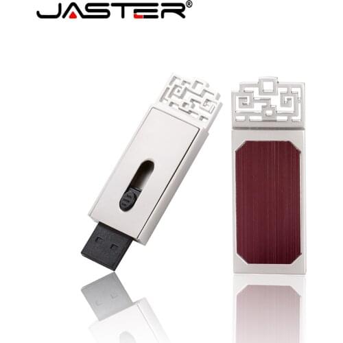 JASTER Chinese style USB flash drives 64GB USB Stick Metal Pen Drive 128 gb Pendrive Waterproof Memory card creative gift U Disk