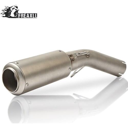 High Quality Racing 61mm For BMW S1000RR Motorcycle Exhaust Muffler Pipe Escape Motorbike Exhaust Mid Link Pipe and End Pipe