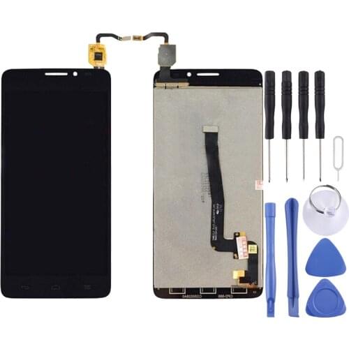 LCD Screen and Digitizer Full Assembly for Alcatel One Touch Idol X+ / 6043 / 6043D(Black)