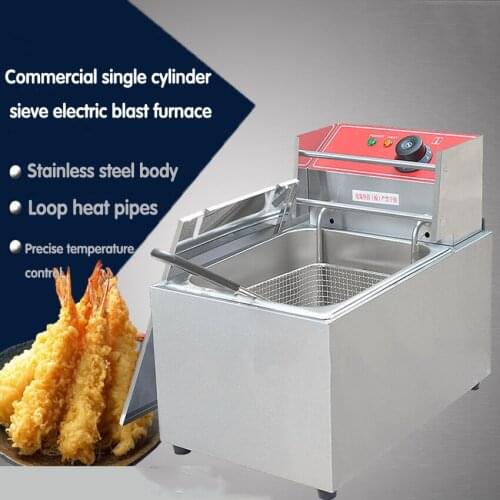 1 PC FY-88 Commercial electric stainless steel high power fryer for Fried chicken,French fries,churros,ect