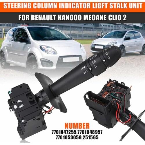 1PC Steering Column Indicator Light Stalk Unit For Renault Kangoo Megane I Clio 2 # 7701047255, 7701048957, 7701053058, 251565