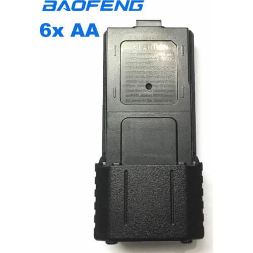 2Pcs 6AA Battery Case Pack For Baofeng 3800mAh UV-5R Walkie Talkie UV-5R Plus UV-5RE Plus UV-8HX TYT Two Way Radio