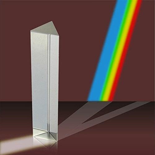 30*30*60mm Optical Glass Triangular Prism for Teaching Light Spectrum Physics and Photo Photography Prism