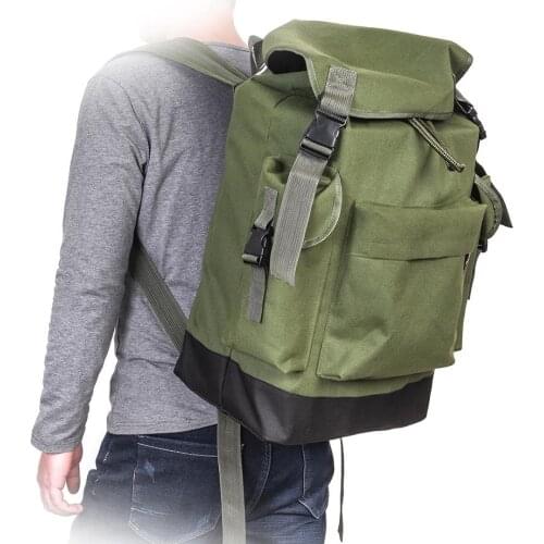 70L Army Green Fishing Gear Bag Large Capacity Outdoor Backpack For Camping Hunting Climbing Waterproof Outdoor Sport Hiking Bag