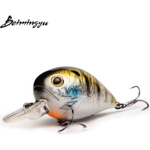 BEIMINGYU Fat-willy Fishing Crankbait Floating Lures Small Cranks Baits 5cm 13g Hard Bait Artificial Wobblers Fishing Tackle