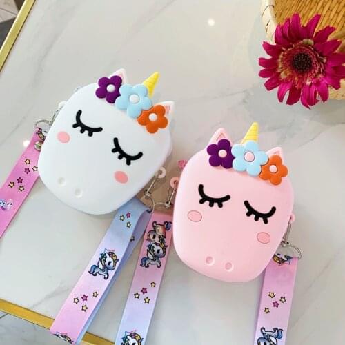 2021 Silicone Women Designer Handbags Female Crossbody Bags Cute Ladies Shoulder Bags Soft Unicorn Tote Bags for Women Coin Bags