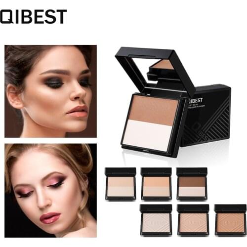 Double Color Bronzer and Highlighters Powder Concealer Contouring Highlighter for Face Stick Palette V Face Makeup Contour